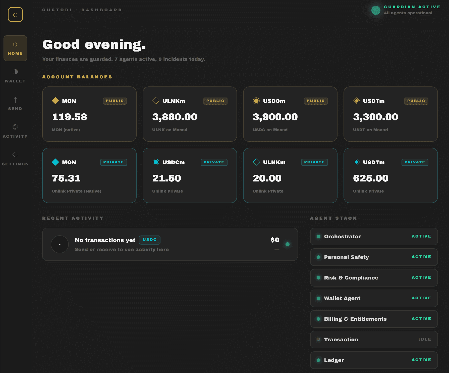 Custodi safety evaluation dashboard